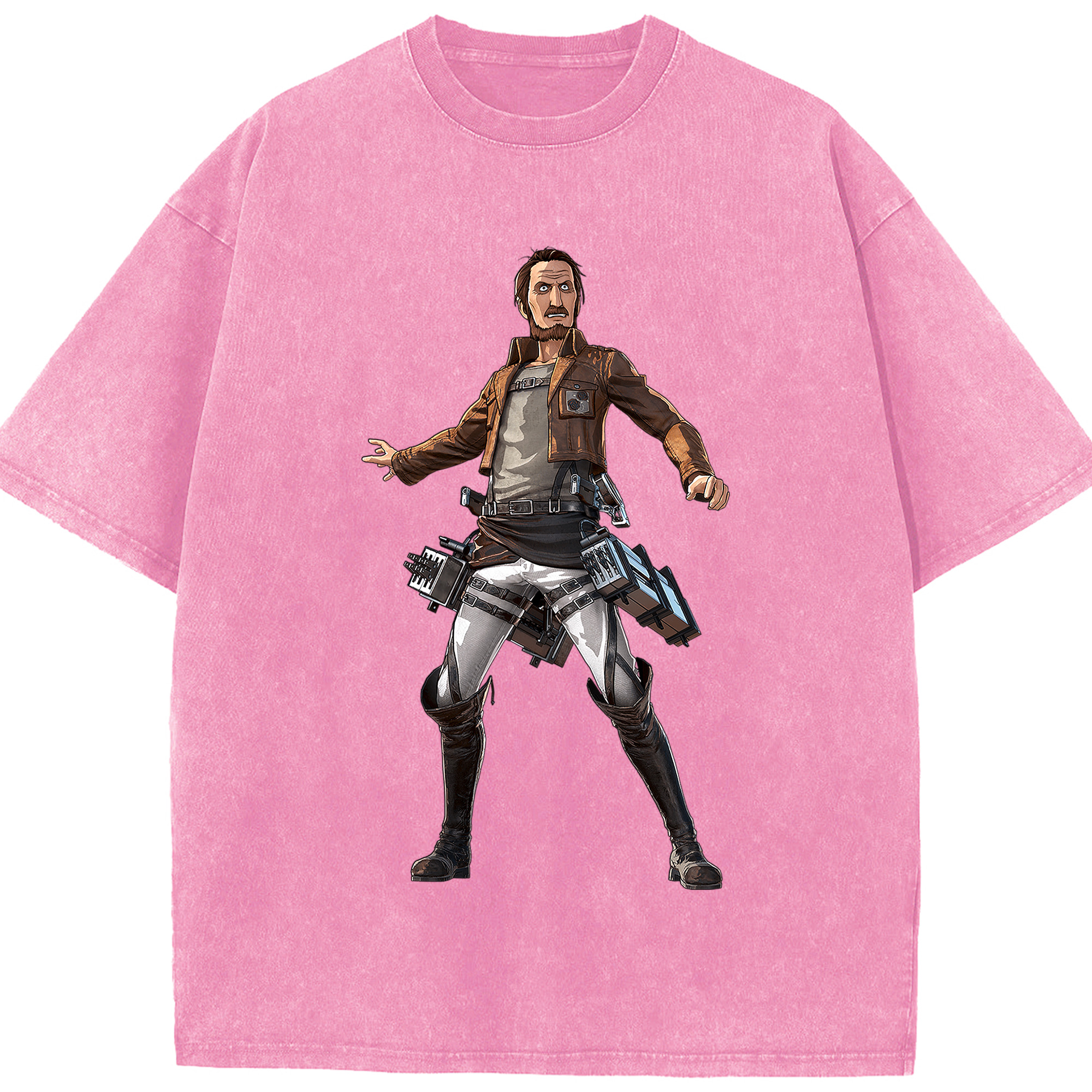 （画像用） 進撃の巨人 Attack on Titan 綿100% ヴィンテージ風 半袖Tシャツ（フロントプリント）